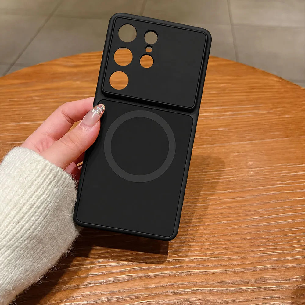 Magnetic Glass Camera Protective Phone case